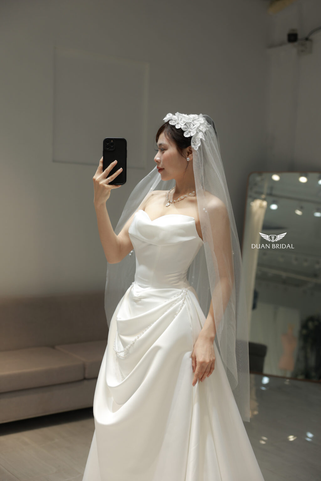 Auréline - Sleeveless A-line wedding dress