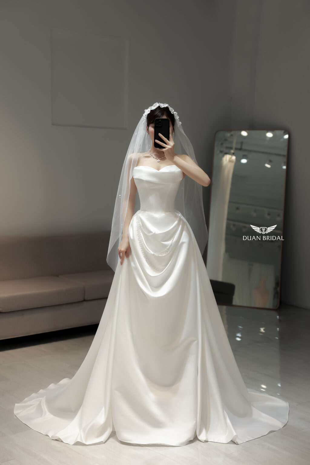Auréline - Sleeveless A-line wedding dress