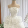 Nyrell - sleeveless mini wedding dress