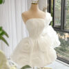 Nyrell - sleeveless mini wedding dress - 2