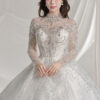 Zeryn - long sleeve ball gown wedding dress