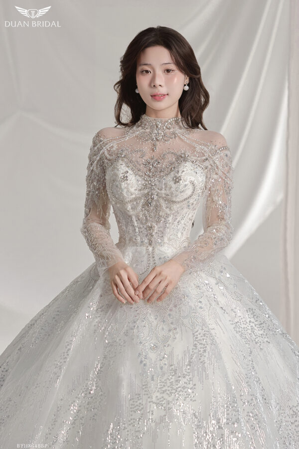 Zeryn - long sleeve ball gown wedding dress