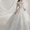 Zeryn - long sleeve ball gown wedding dress - 5