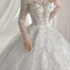 Zeryn - long sleeve ball gown wedding dress - 4