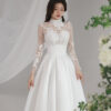 Solenne - long sleeve A-line wedding dress