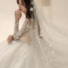 Seraphyne - off-shoulder long sleeve ball gown wedding dress - 4