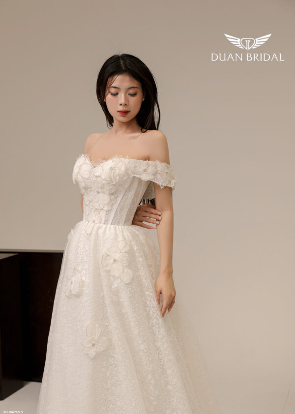 Aeris - off-shoulder A-line wedding dress - 2