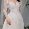 Edelis - long sleeve A-line wedding dress - 2