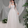 Edelis - long sleeve A-line wedding dress - 3