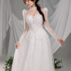 Edelis - long sleeve A-line wedding dress