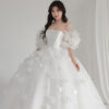 Sylvaine - detachable sleeve ball gown wedding dress - 2