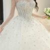 Liora - long sleeve ball gown wedding dress - 3