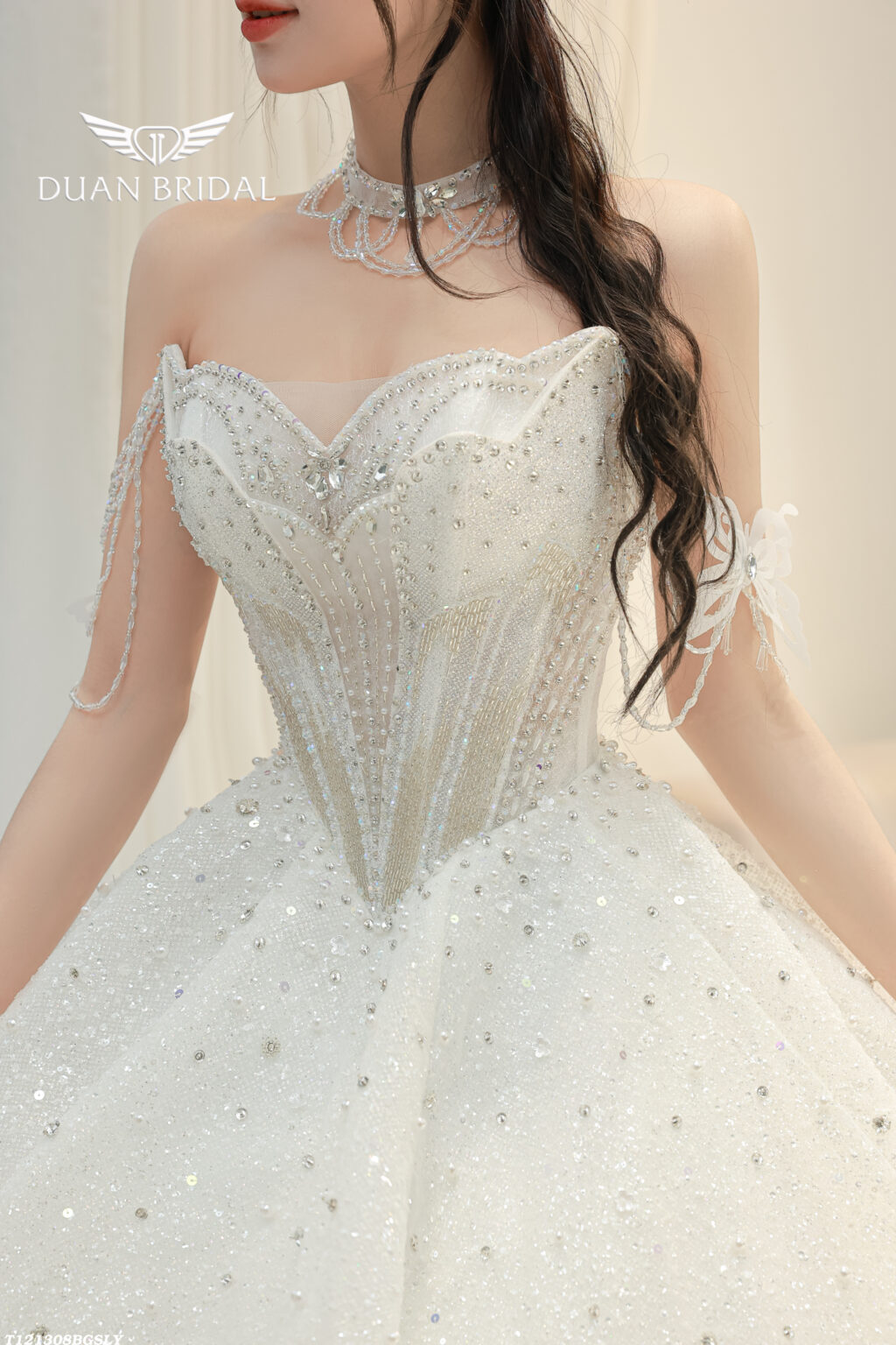 Elara - sleeveless ball gown wedding dress - 3