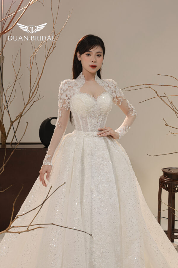 Opaline - long sleeve ball gown wedding dress