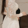 Opaline - long sleeve ball gown wedding dress - 5