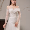 Noelle - off-shoulder long sleeve mermaid wedding dress