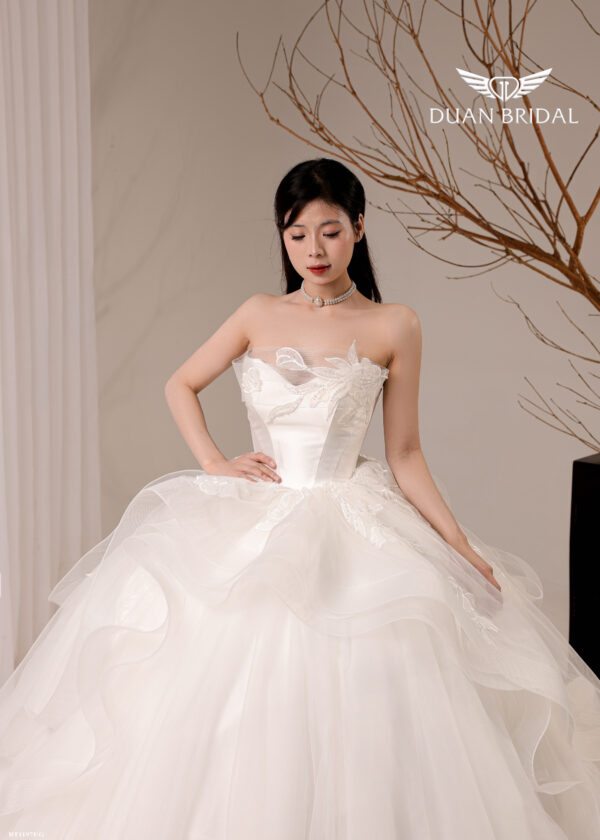 Misty - sleeveless ball gown wedding dress - 5
