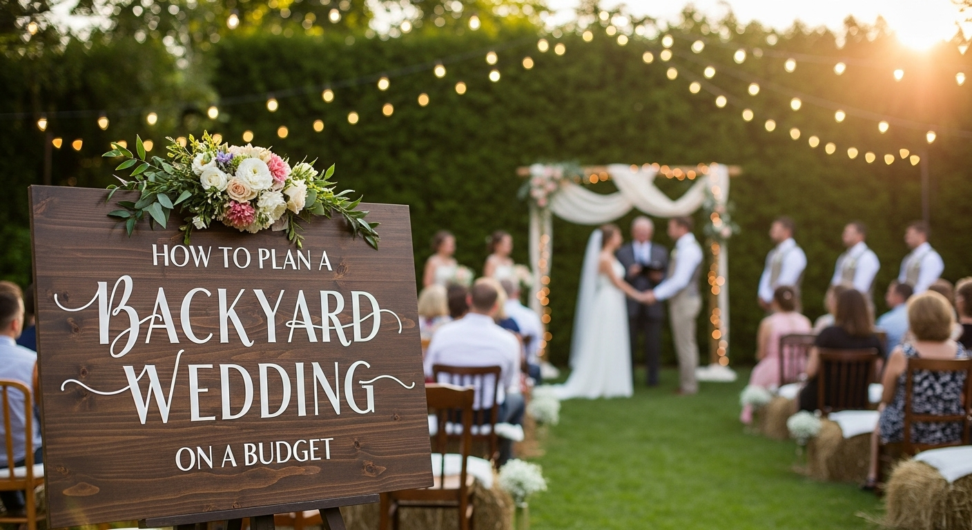 how to plan a backyard wedding on a budget IN US