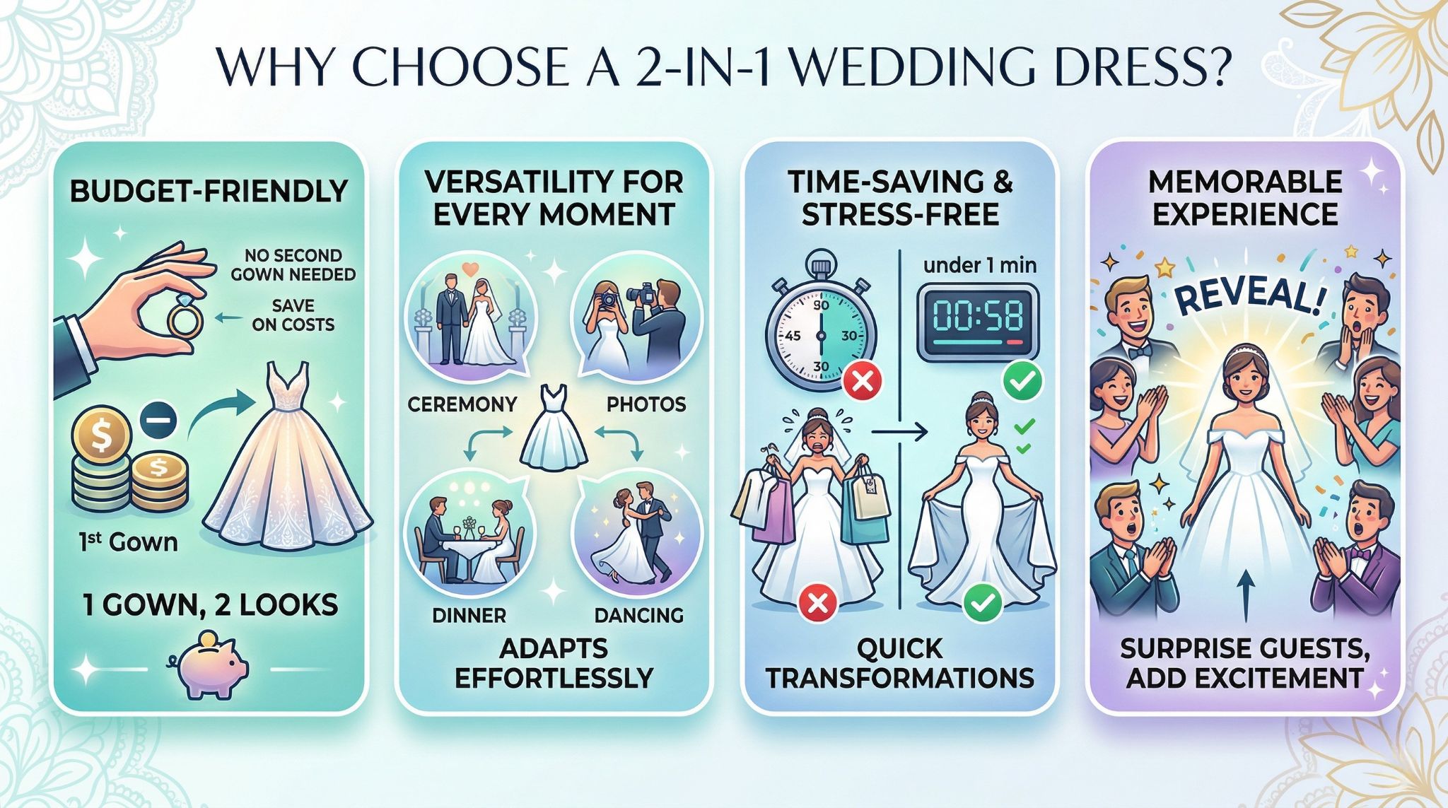 why choose 2 in 1 wedding dress