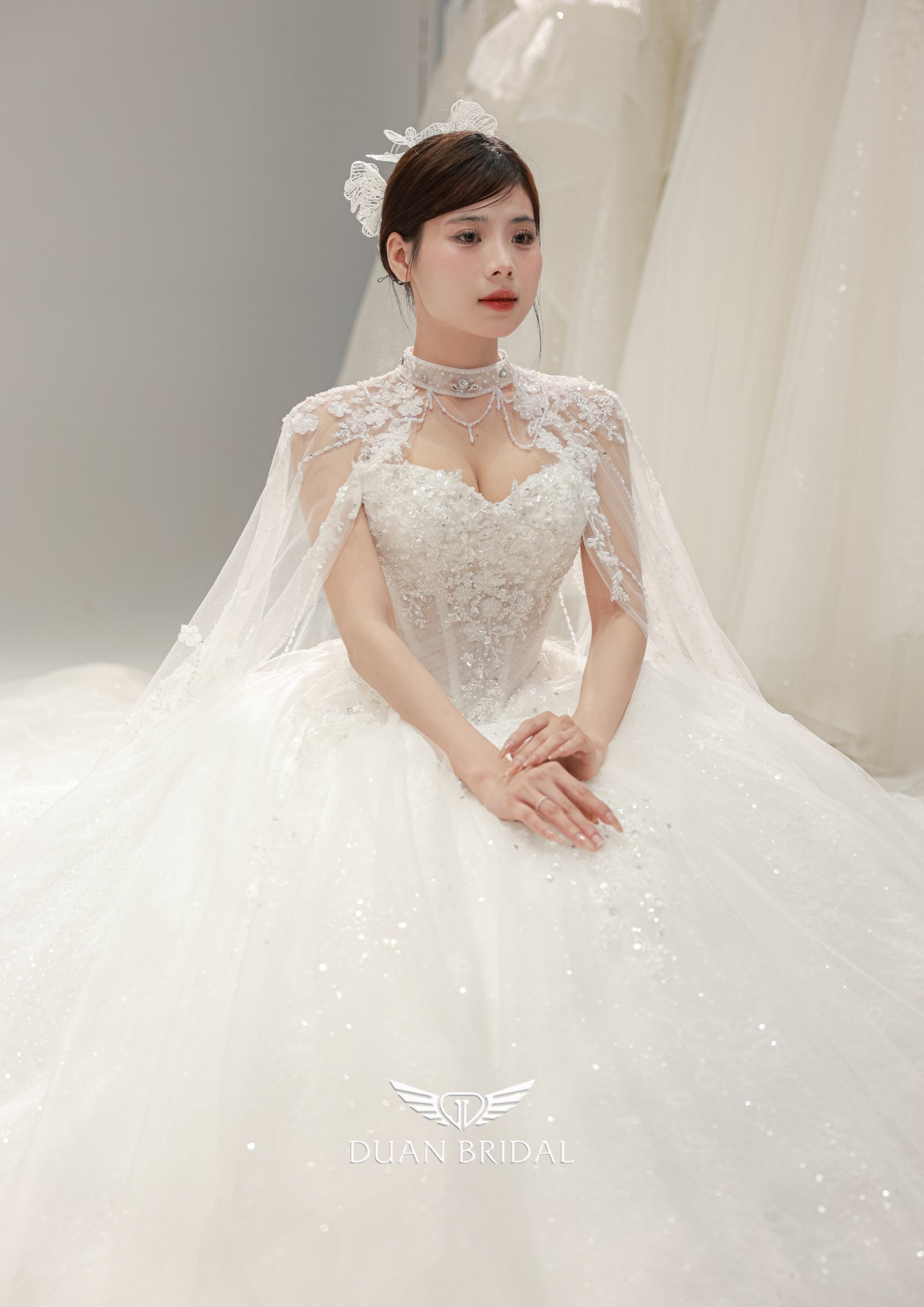 2 Dresses in 1 Wedding Dress by duan bridal